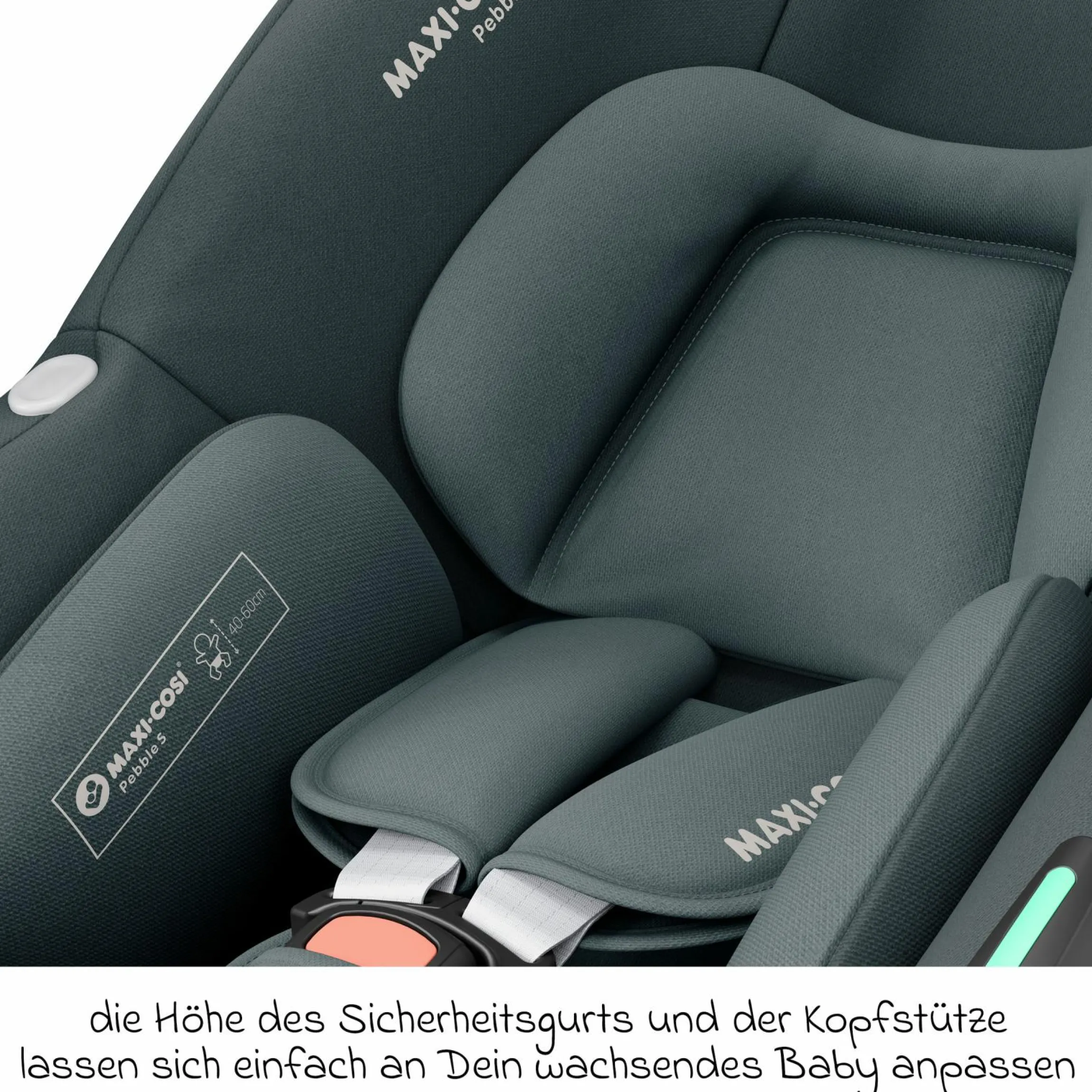 3in1 Babyschalen & Kindersitz-Set FamilyFix S ab Geburt bis 4 Jahre (40cm - 105 cm mit Babyschale Pebble S & Kindersitz Pearl S inkl. Isofix-Basis FamilyFix S, Schutzunterlage & Schnullertasche - Tonal Graphite - Kollektion 2025