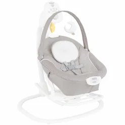 2in1 Babyschaukel & Wippe SoftSway mit Magnetic Motion ab Geburt - 6 Monate inkl. Spielbogen mit 2 Spielzeugen - Starlight - Kollektion 2025
