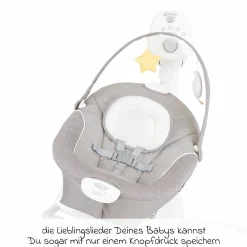 2in1 Babyschaukel & Wippe SoftSway mit Magnetic Motion ab Geburt - 6 Monate inkl. Spielbogen mit 2 Spielzeugen - Starlight - Kollektion 2025