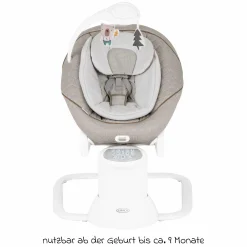 2-in-1 Babyschaukel All Ways Soother ab Geburt - 9 Monate 8 Schaukelbewegungen in 2 Richtungen, als Wippe nutzbar inkl. Mobile mit 3 Stoff-Figuren - Littel Adventures - Kollektion 2025