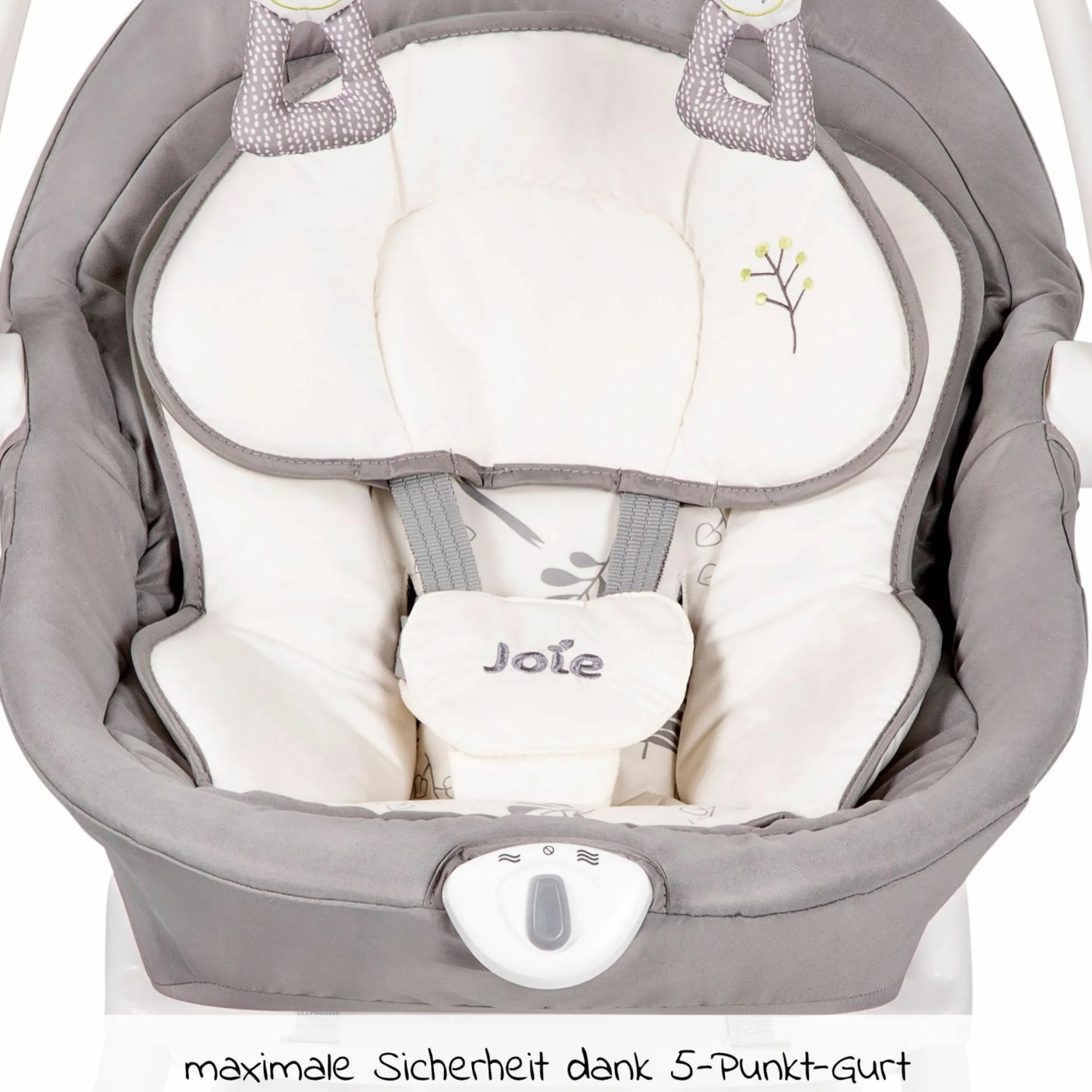 2in1 Babyschaukel Sansa ab Geburt - 9 kg abnehmbarer Sitz als Babywippe nutzbar - Fern