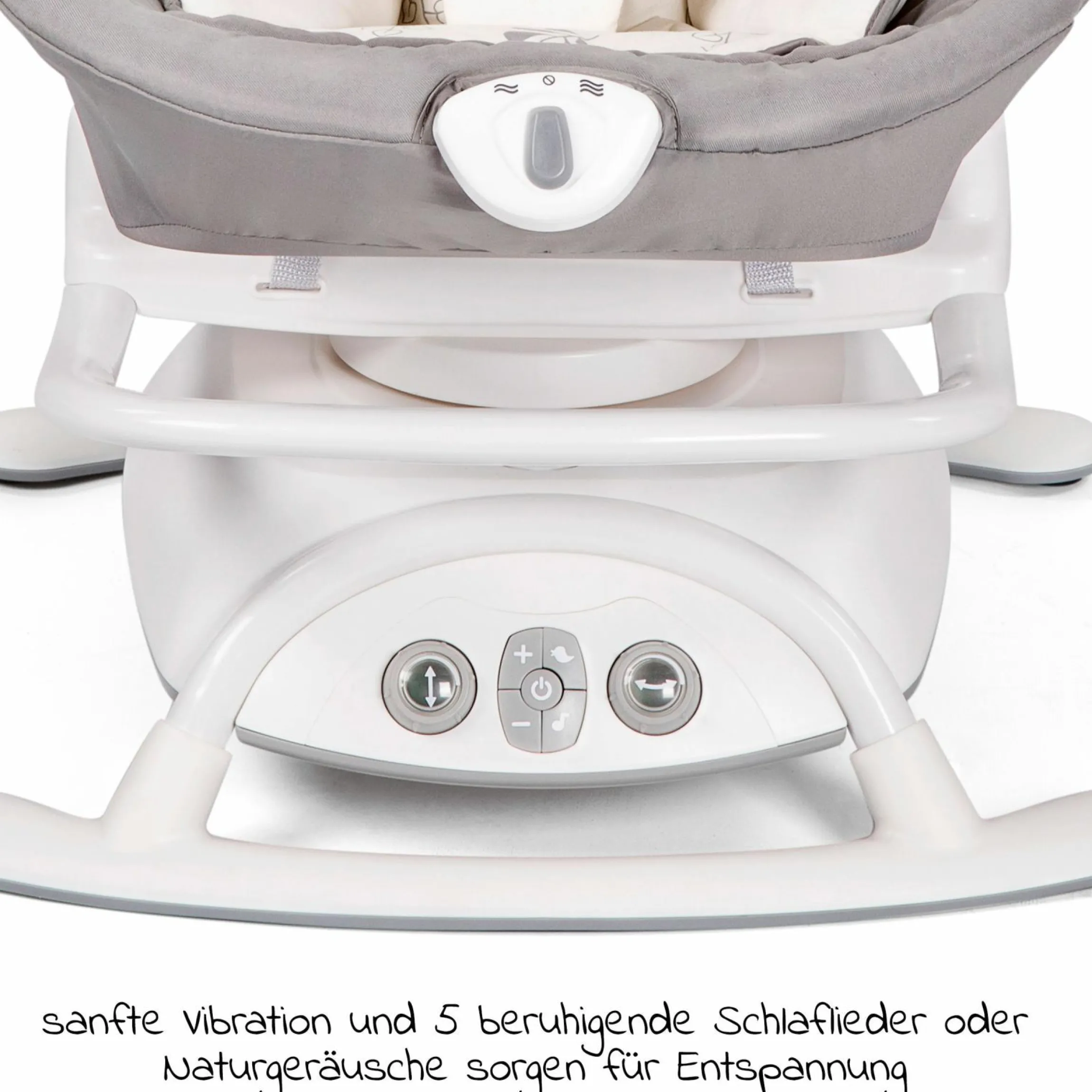 2in1 Babyschaukel Sansa ab Geburt - 9 kg abnehmbarer Sitz als Babywippe nutzbar - Fern