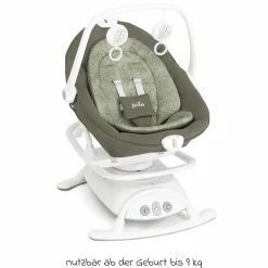 2in1 Babyschaukel Sansa ab Geburt - 9 kg abnehmbarer Sitz als Babywippe nutzbar - Palms - Kollektion 2025