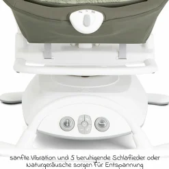 2in1 Babyschaukel Sansa ab Geburt - 9 kg abnehmbarer Sitz als Babywippe nutzbar - Palms - Kollektion 2025