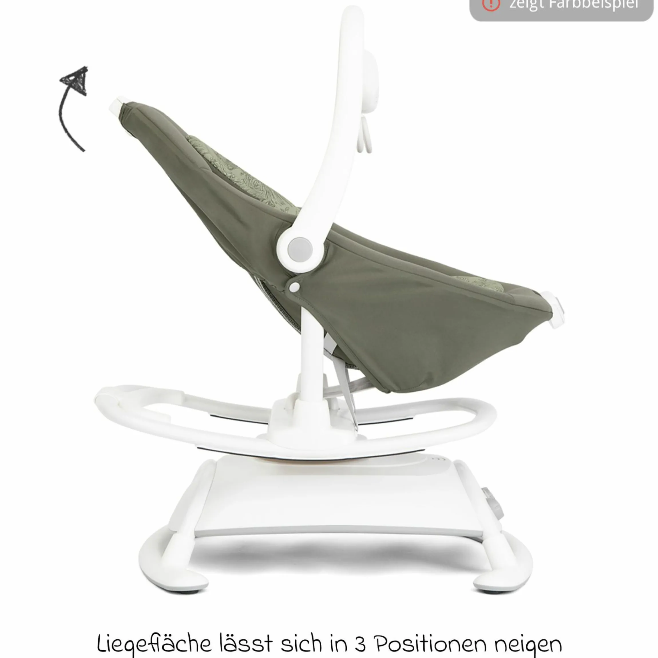 2in1 Babyschaukel Sansa ab Geburt - 9 kg abnehmbarer Sitz als Babywippe nutzbar - Cosmo Tan - Kollektion 2025