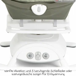 2in1 Babyschaukel Sansa ab Geburt - 9 kg abnehmbarer Sitz als Babywippe nutzbar - Cosmo Tan - Kollektion 2025