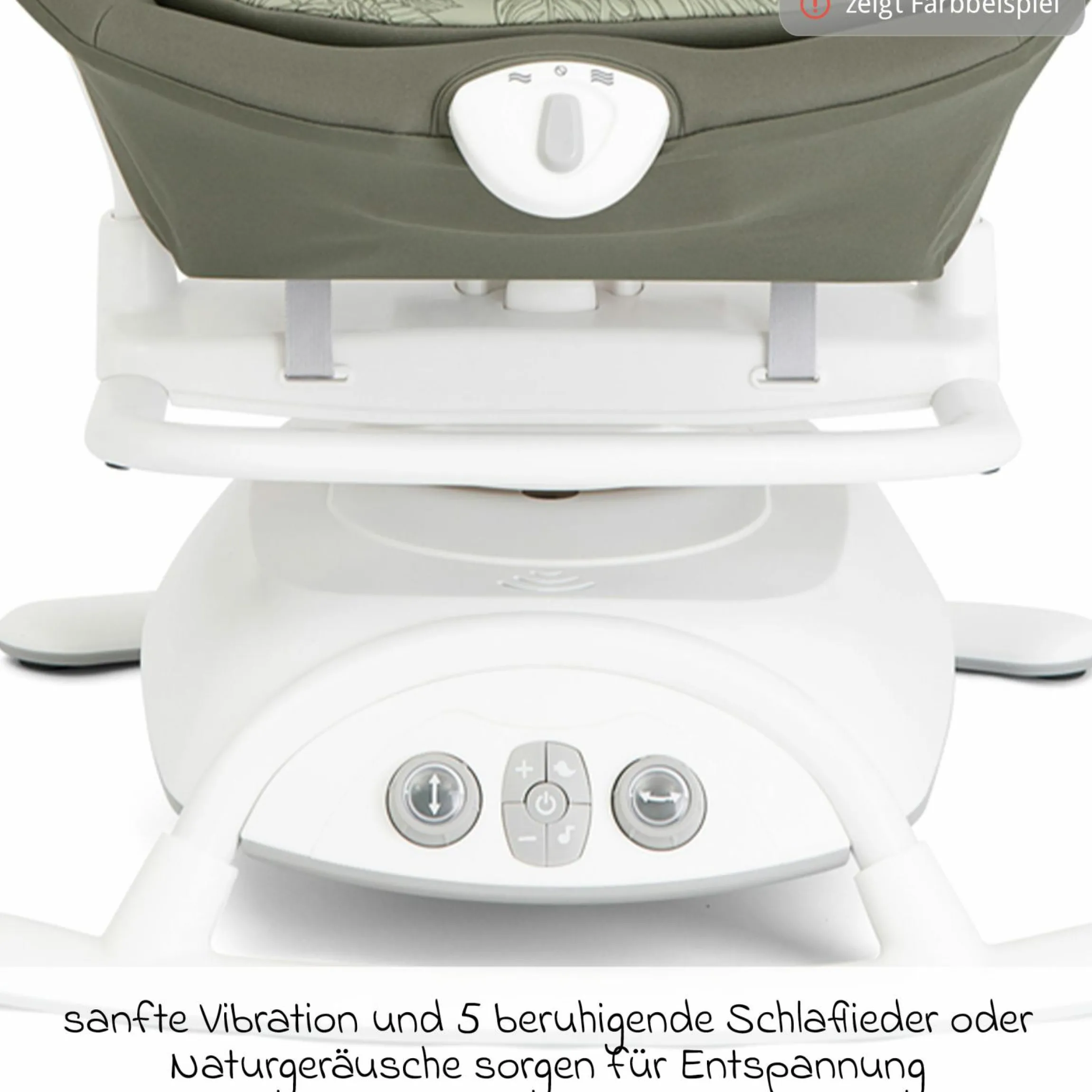 2in1 Babyschaukel Sansa ab Geburt - 9 kg abnehmbarer Sitz als Babywippe nutzbar - Cosmo Tan - Kollektion 2025