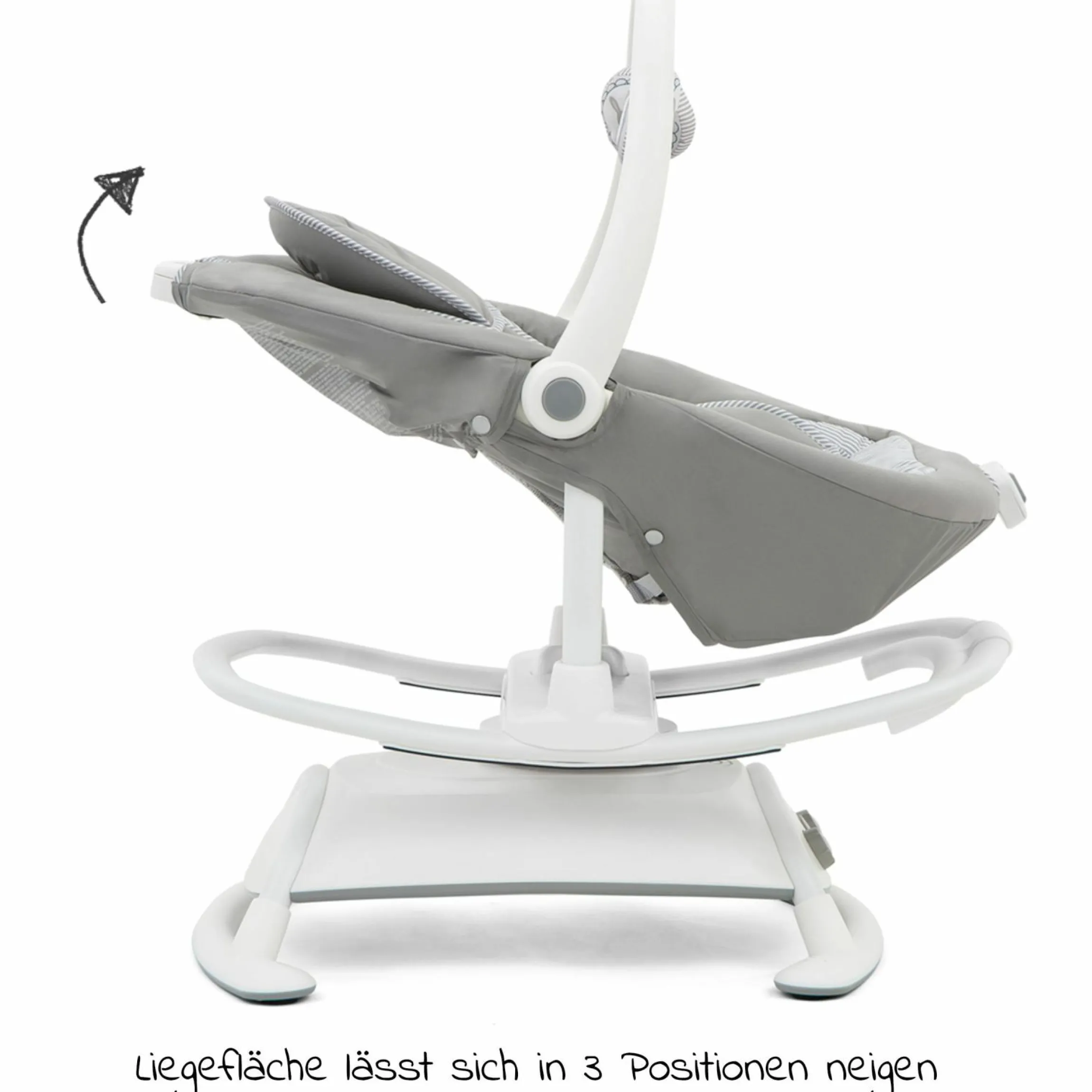 2in1 Babyschaukel Sansa ab Geburt - 9 kg abnehmbarer Sitz als Babywippe nutzbar - Portrait
