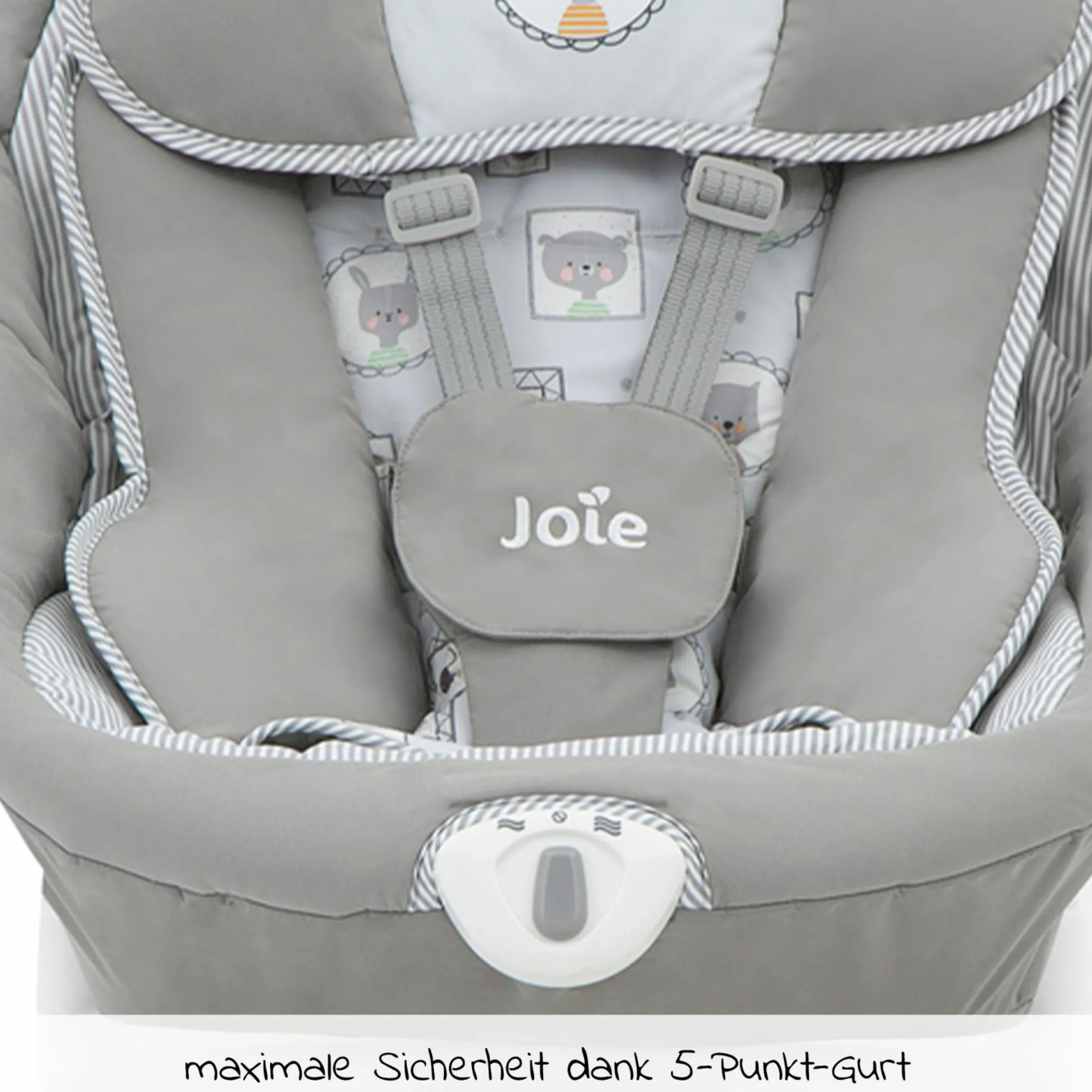 2in1 Babyschaukel Sansa ab Geburt - 9 kg abnehmbarer Sitz als Babywippe nutzbar - Portrait
