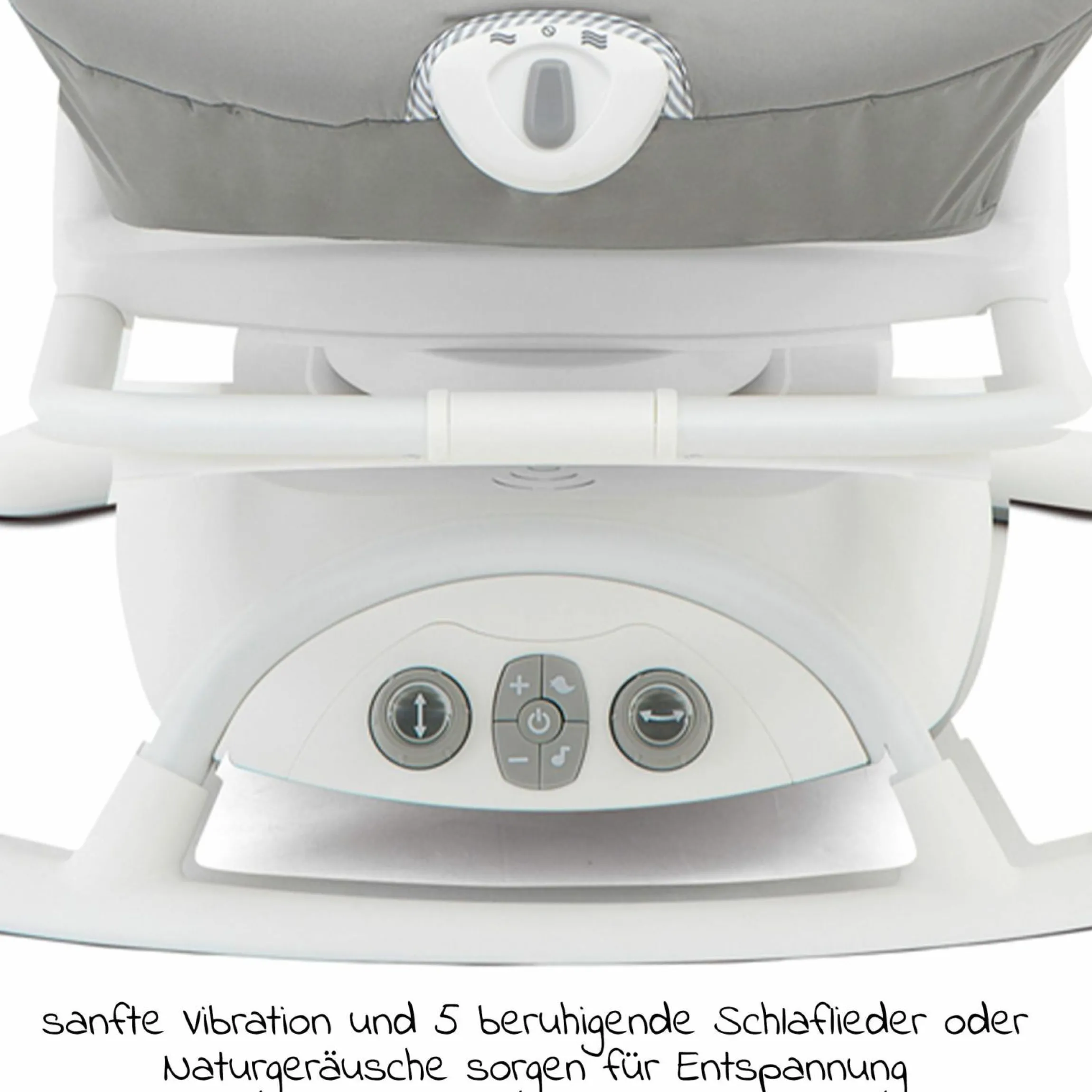 2in1 Babyschaukel Sansa ab Geburt - 9 kg abnehmbarer Sitz als Babywippe nutzbar - Portrait