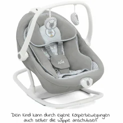 2in1 Babyschaukel Sansa ab Geburt - 9 kg abnehmbarer Sitz als Babywippe nutzbar - Portrait