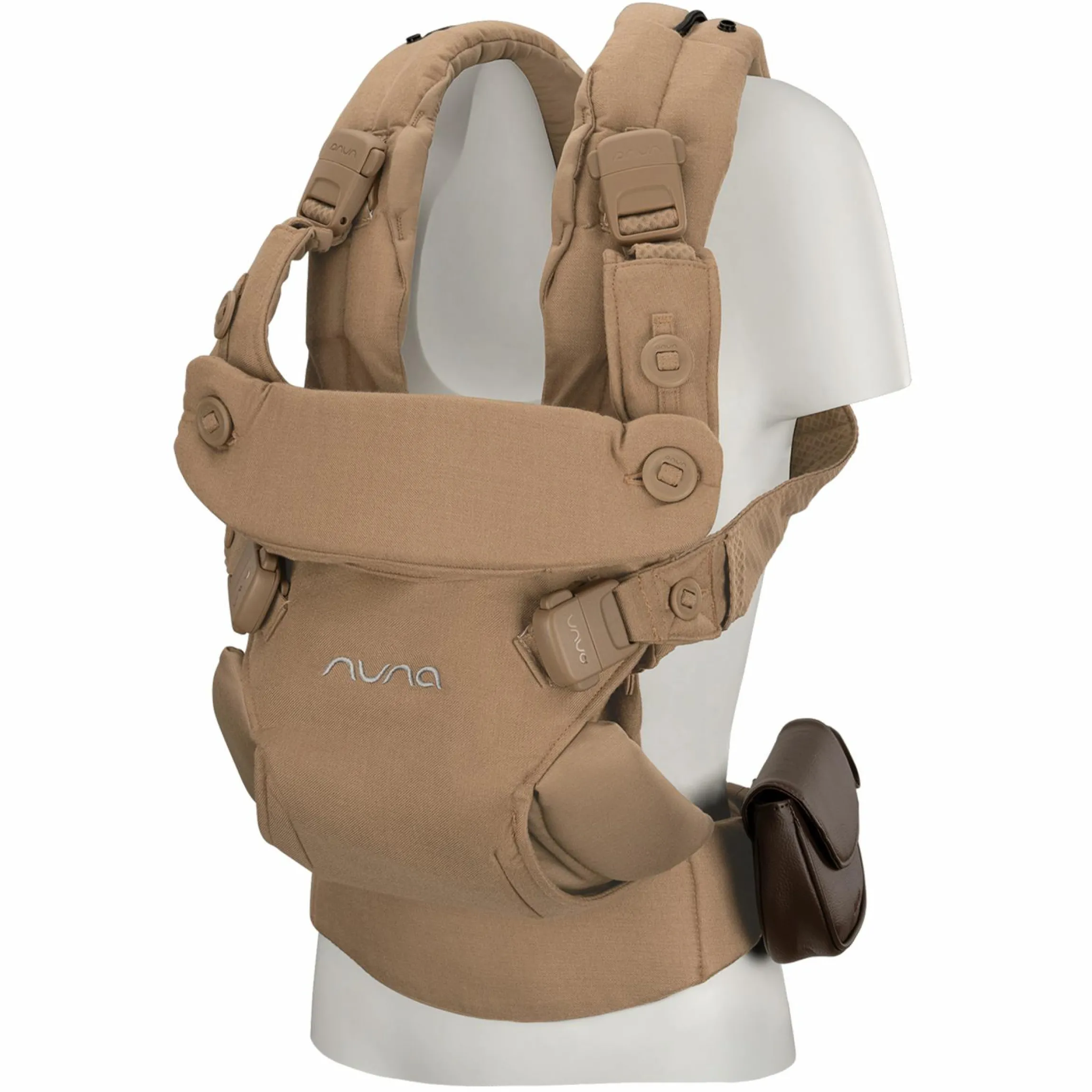 4in1 Babytrage CUDL Luxe für Neugeborene ab 3,5 kg bis 16 kg einsetzbar mit 4 Tragepositionen, Klickverschluss inkl. Zubehör - Canyon - Kollektion 2025