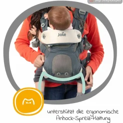 3in1 Babytrage Savvy Lite für Neugeborene ab 3,5 kg bis 14 kg einsetzbar mit 3 Tragepositionen - Cobblestone - Kollektion 2025