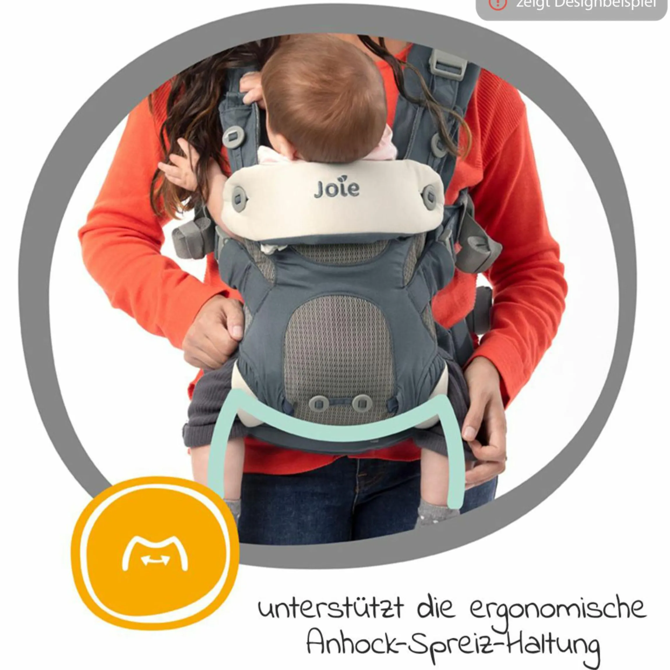3in1 Babytrage Savvy Lite für Neugeborene ab 3,5 kg bis 14 kg einsetzbar mit 3 Tragepositionen - Cobblestone - Kollektion 2025
