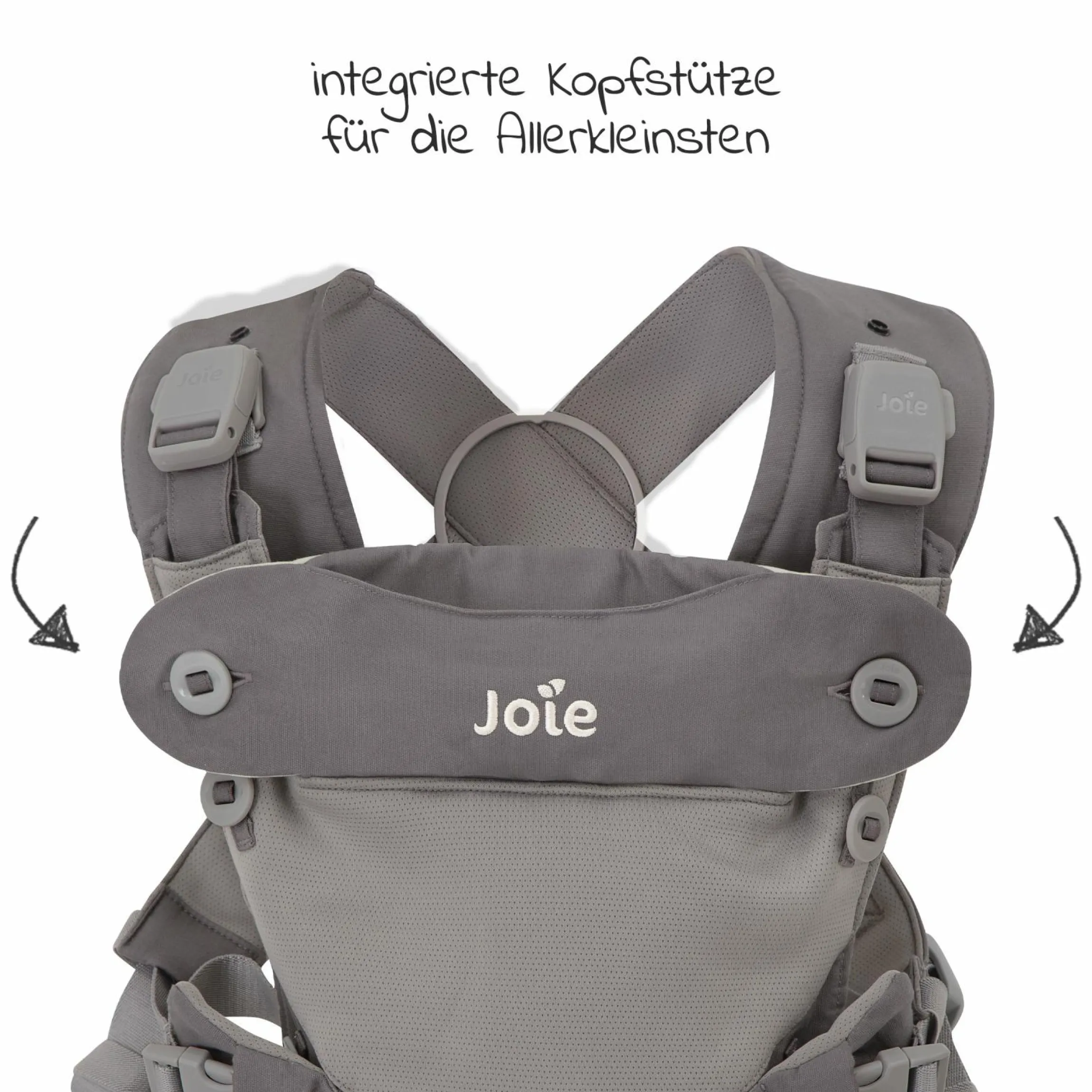 3in1 Babytrage Savvy Lite für Neugeborene ab 3,5 kg bis 14 kg einsetzbar mit 3 Tragepositionen - Cobblestone - Kollektion 2025