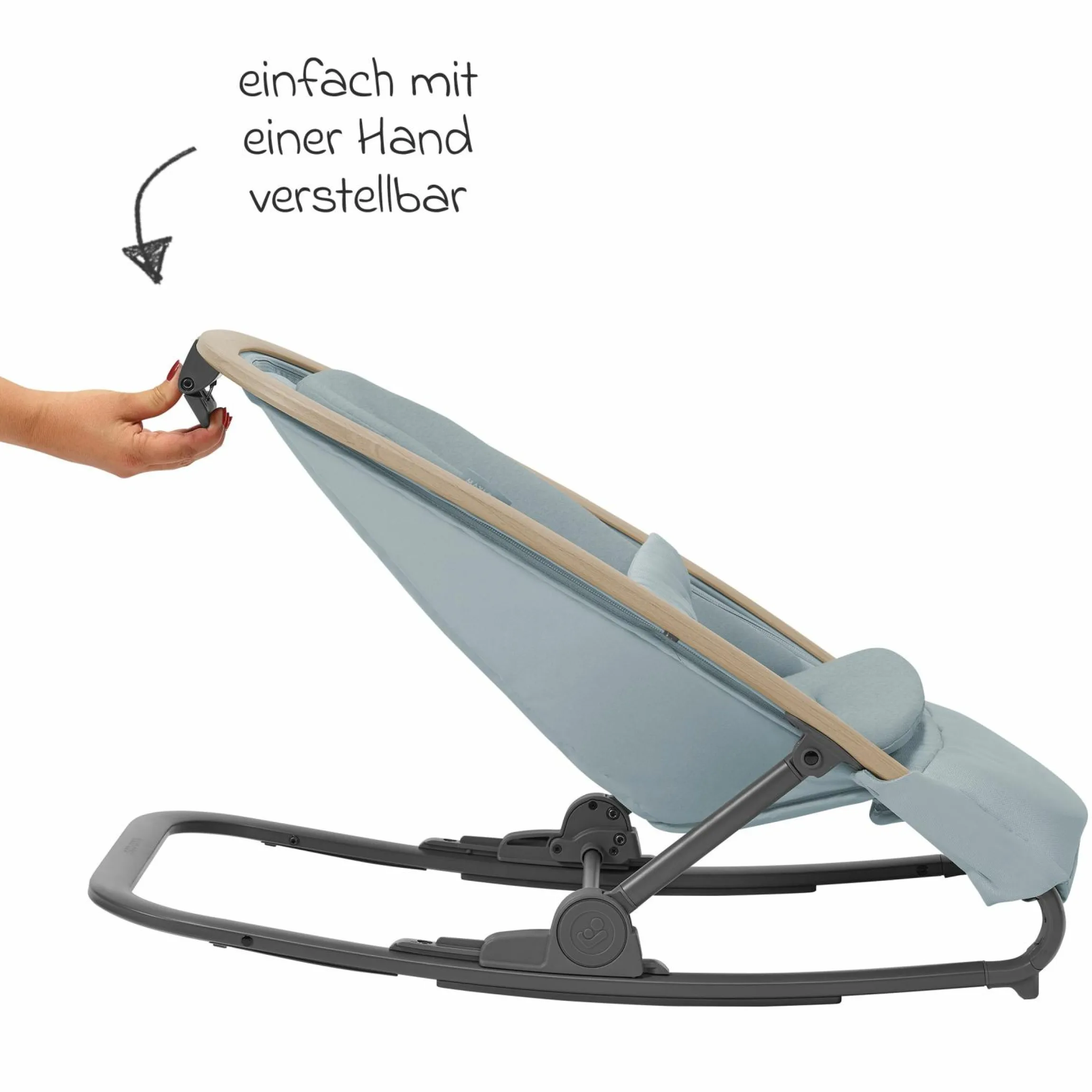 2-in-1 Babywippe Kori ab der Geburt mit Neugeborenen-Inlay nur 2,3 kg leicht - Beyound - Grey Eco - Kollektion 2025