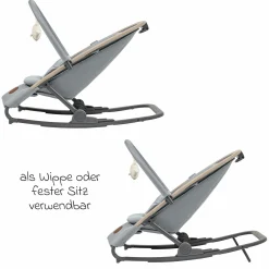2-in-1 Babywippe Kori ab der Geburt mit Neugeborenen-Inlay nur 2,3 kg leicht - Beyound - Grey Eco - Kollektion 2025