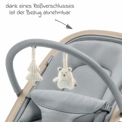 2-in-1 Babywippe Kori ab der Geburt mit Neugeborenen-Inlay nur 2,3 kg leicht - Beyound - Grey Eco - Kollektion 2025