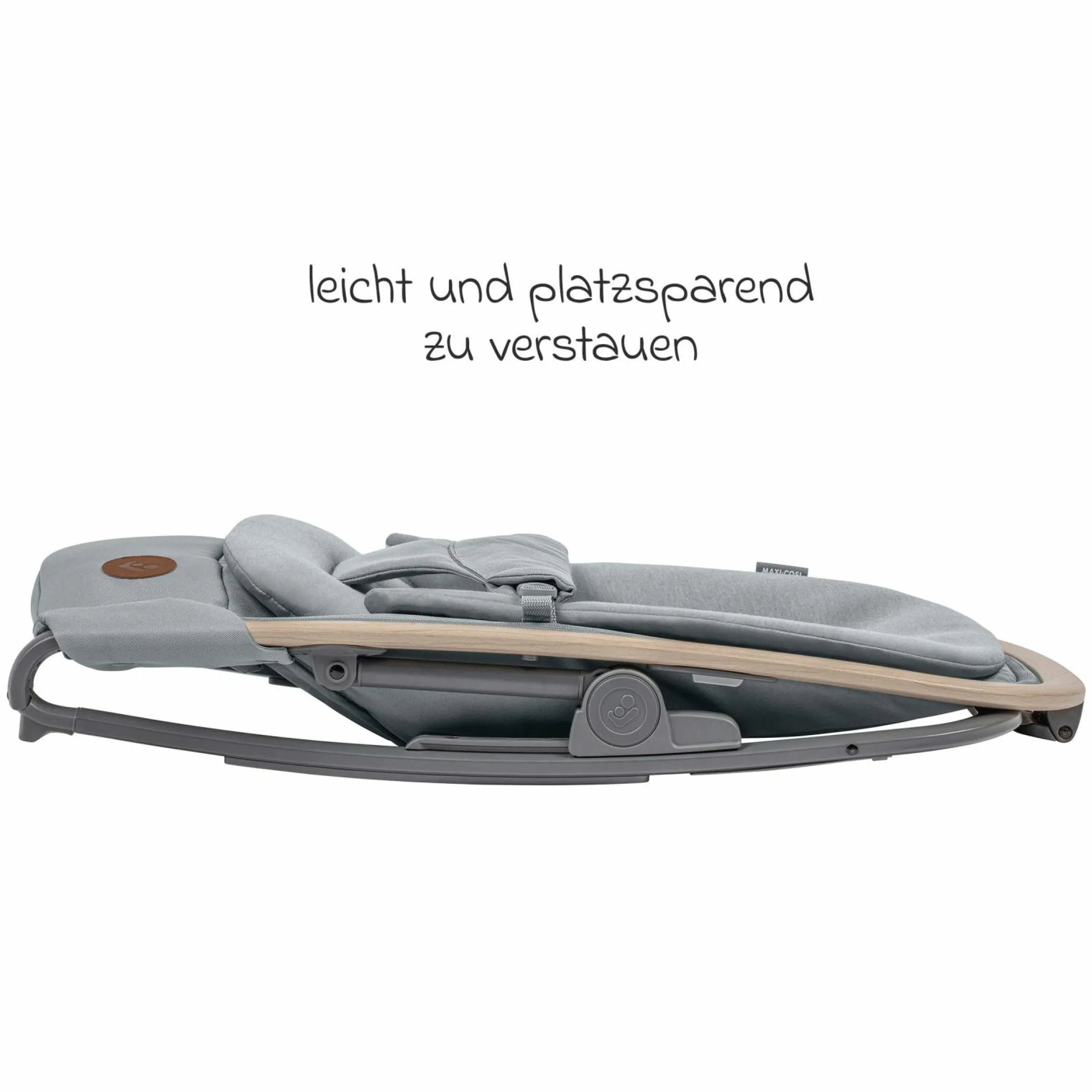 2-in-1 Babywippe Kori ab der Geburt mit Neugeborenen-Inlay nur 2,3 kg leicht - Beyound - Grey Eco - Kollektion 2025