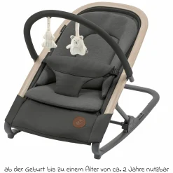 2-in-1 Babywippe Kori ab der Geburt mit Neugeborenen-Inlay nur 2,3 kg leicht - Beyound - Graphite Eco - Kollektion 2025