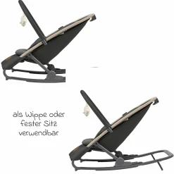 2-in-1 Babywippe Kori ab der Geburt mit Neugeborenen-Inlay nur 2,3 kg leicht - Beyound - Graphite Eco - Kollektion 2025