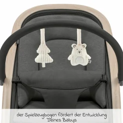 2-in-1 Babywippe Kori ab der Geburt mit Neugeborenen-Inlay nur 2,3 kg leicht - Beyound - Graphite Eco - Kollektion 2025
