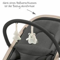 2-in-1 Babywippe Kori ab der Geburt mit Neugeborenen-Inlay nur 2,3 kg leicht - Beyound - Graphite Eco - Kollektion 2025