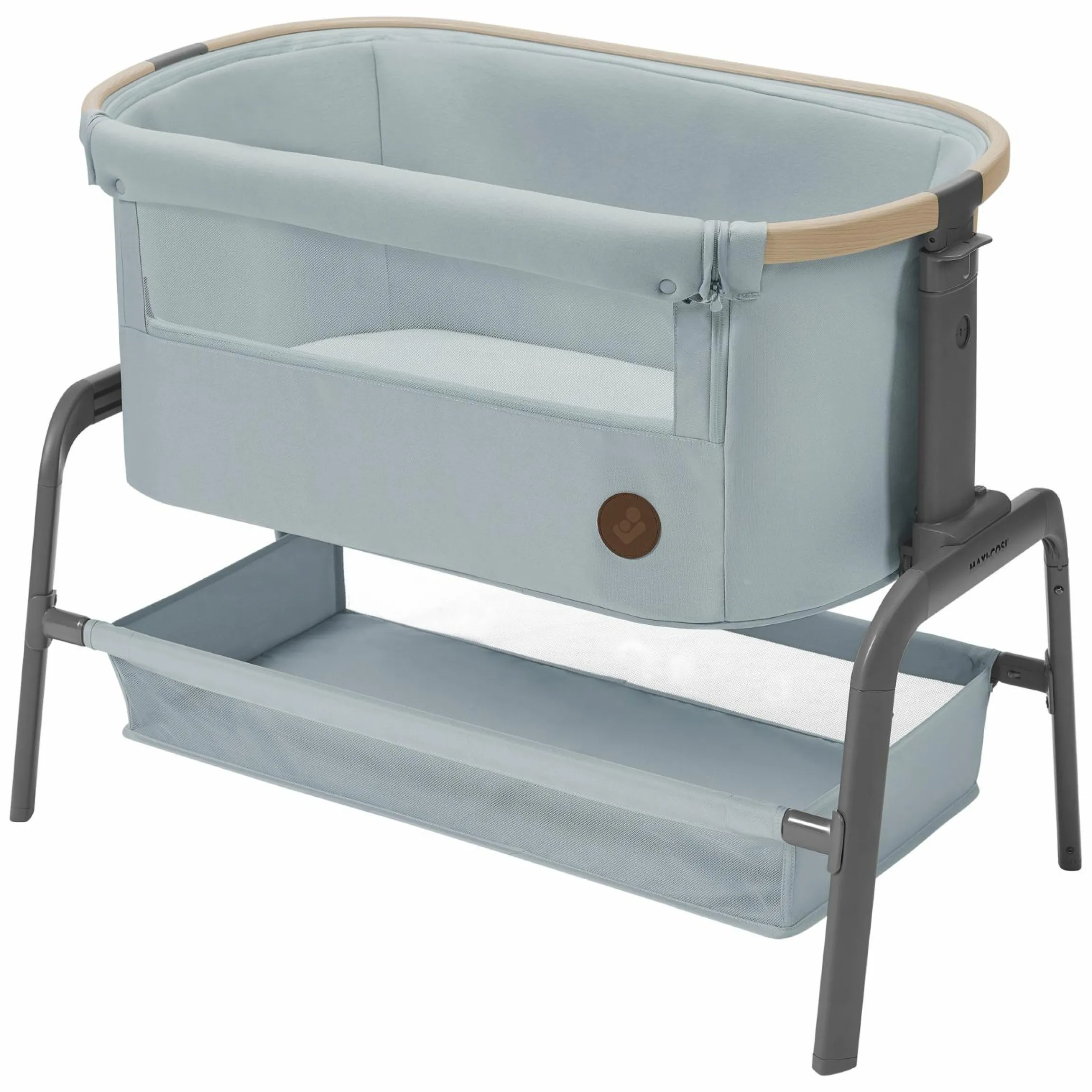 2-in-1 Beistellbett Iora klappbar, inkl. Matratze & Reisetasche - Beyound - Grey Eco - Kollektion 2025