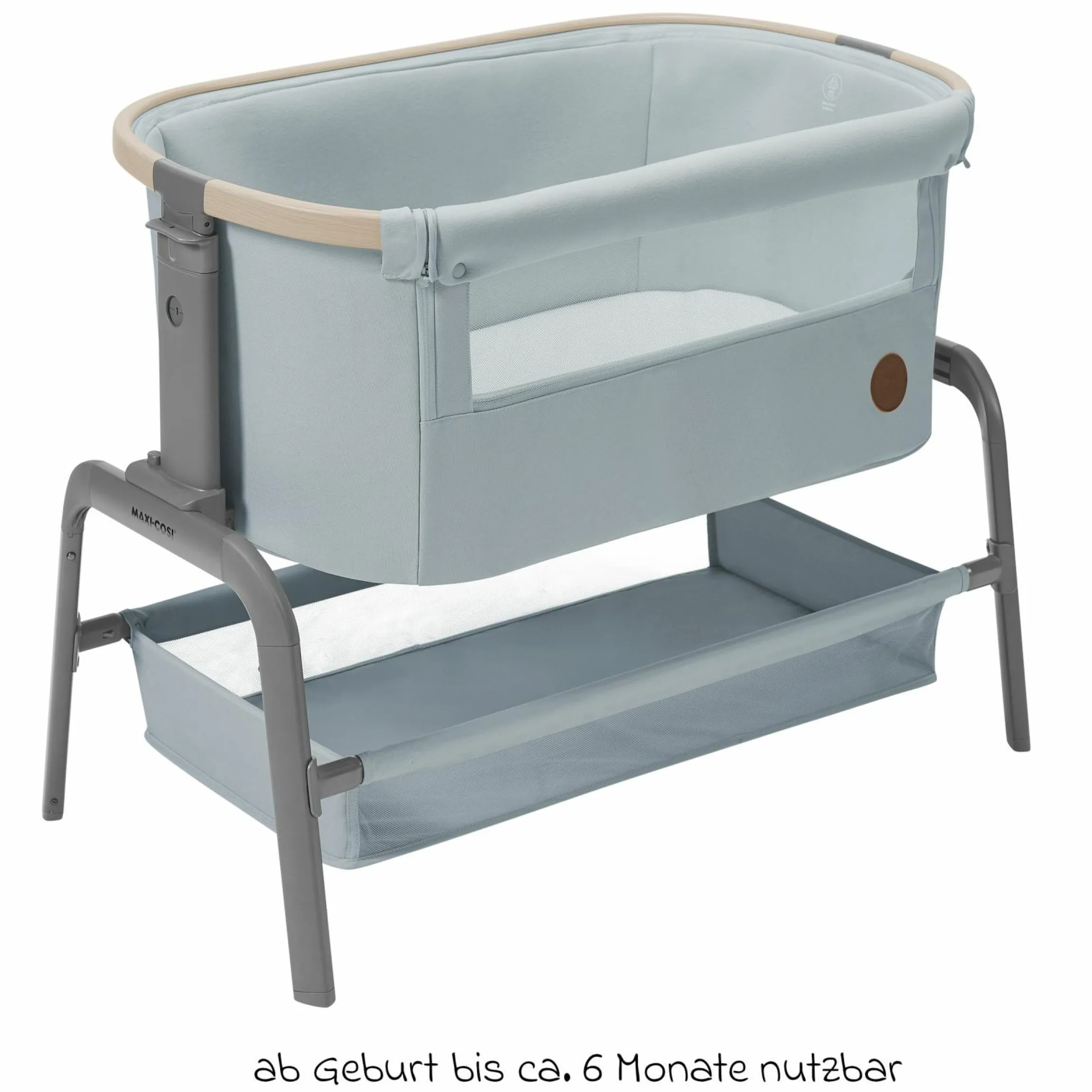 2-in-1 Beistellbett Iora klappbar, inkl. Matratze & Reisetasche - Beyound - Grey Eco - Kollektion 2025