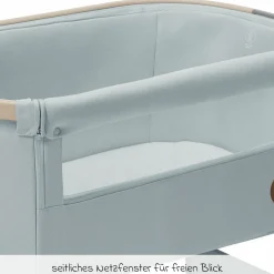 2-in-1 Beistellbett Iora klappbar, inkl. Matratze & Reisetasche - Beyound - Grey Eco - Kollektion 2025