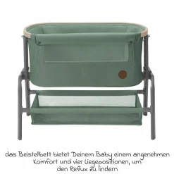 2-in-1 Beistellbett Iora klappbar, inkl. Matratze & Reisetasche - Beyound - Green Eco - Kollektion 2025