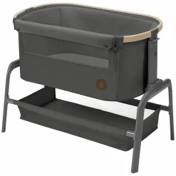2-in-1 Beistellbett Iora klappbar, inkl. Matratze & Reisetasche - Beyound - Graphite Eco - Kollektion 2025