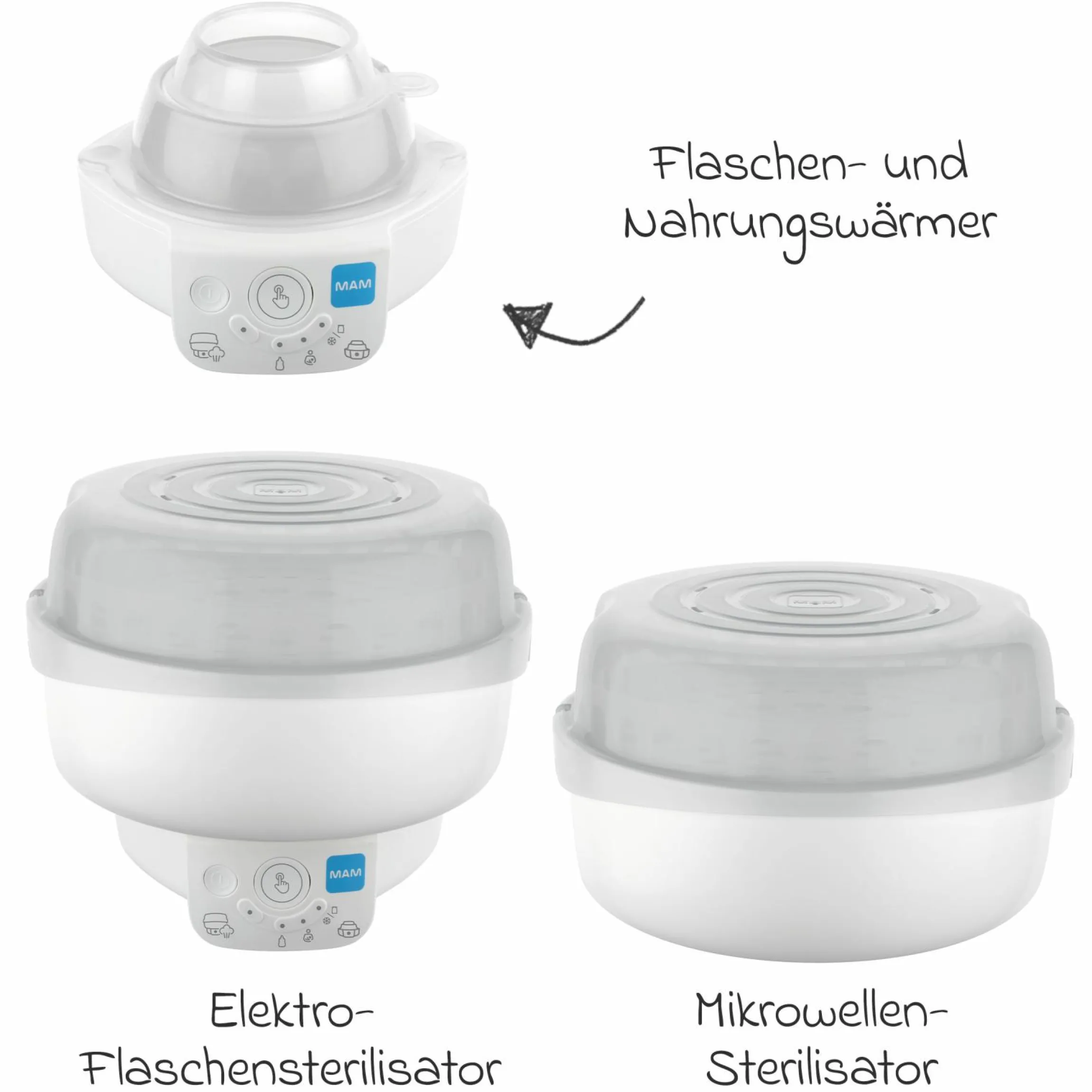 6in1 Elektrischer Dampfsterilisator & Express Flaschenwärmer