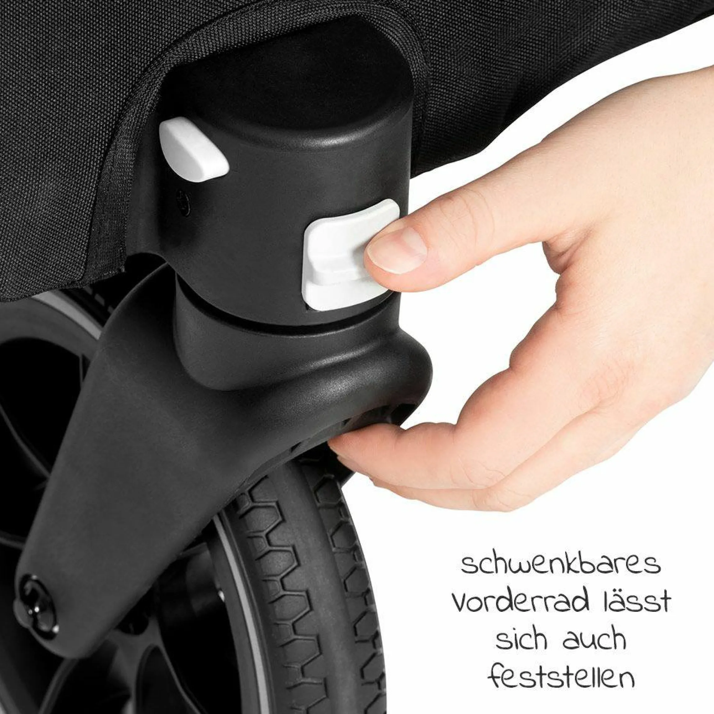 2in1 Fahrradanhänger Dryk Duo für 2 Kinder (bis 44 kg) - Bike Trailer & City Buggy - Grey