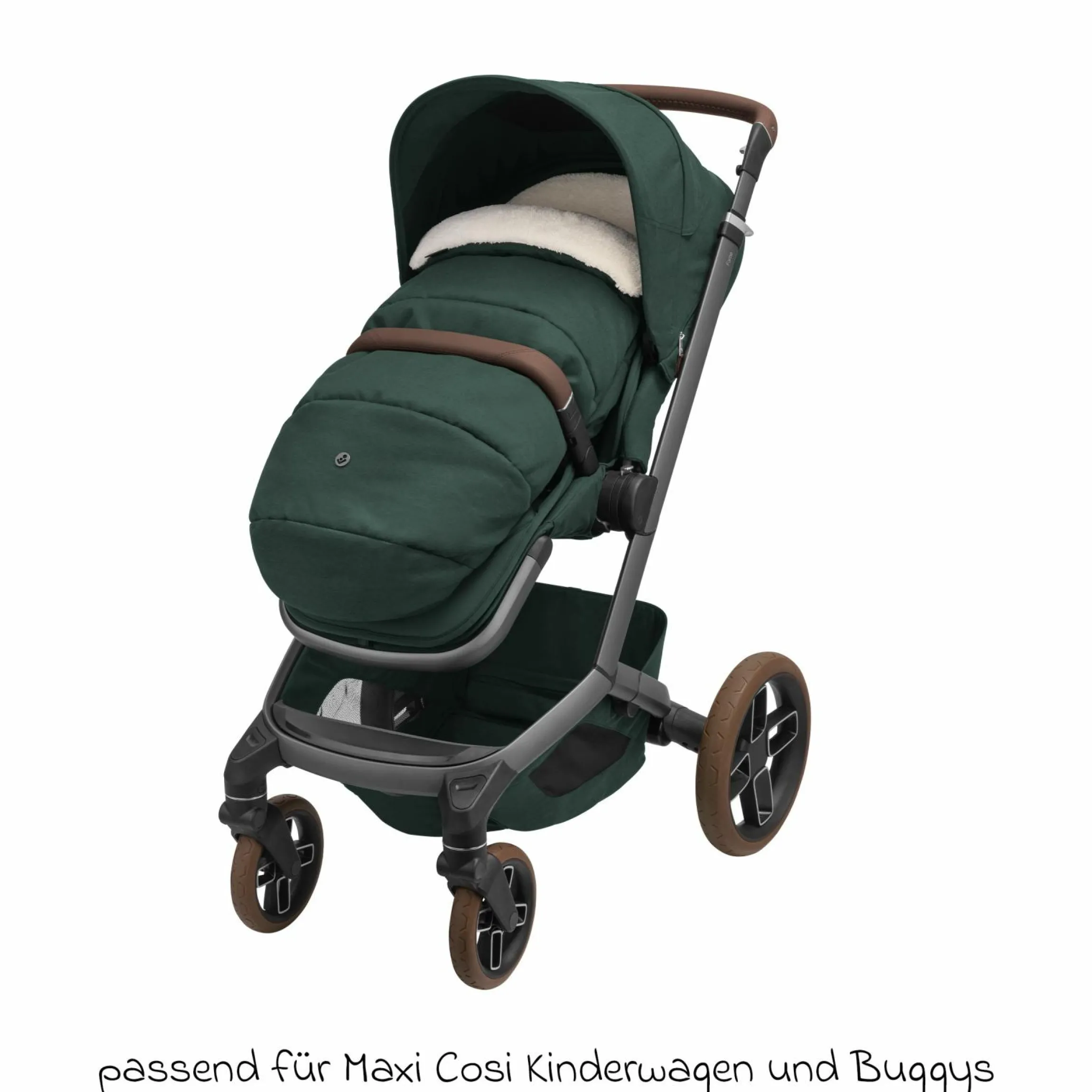 2in1 Fußsack für Kinderwagen & Buggys von Maxi-Cosi - Twillic Green