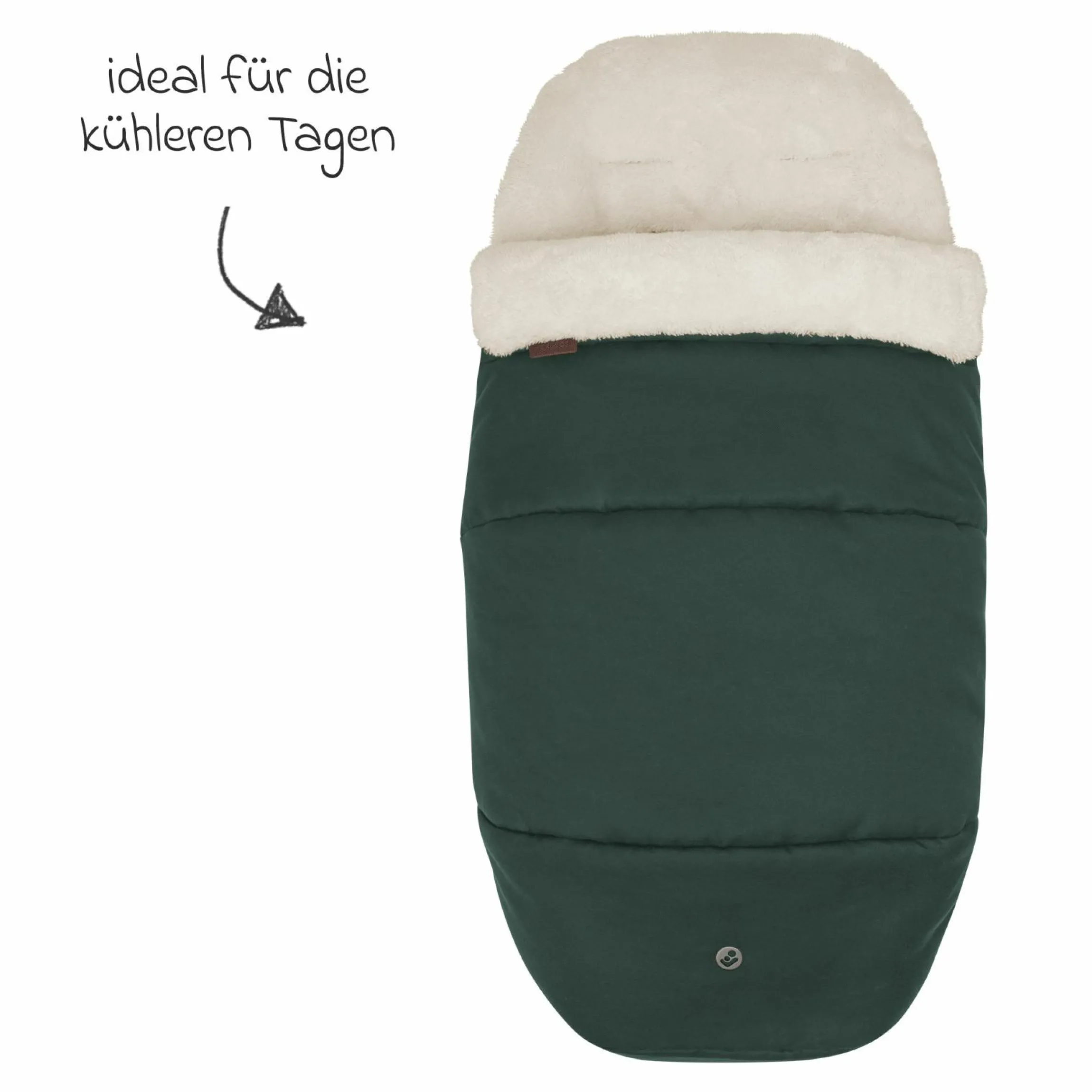 2in1 Fußsack für Kinderwagen & Buggys von Maxi-Cosi - Twillic Green