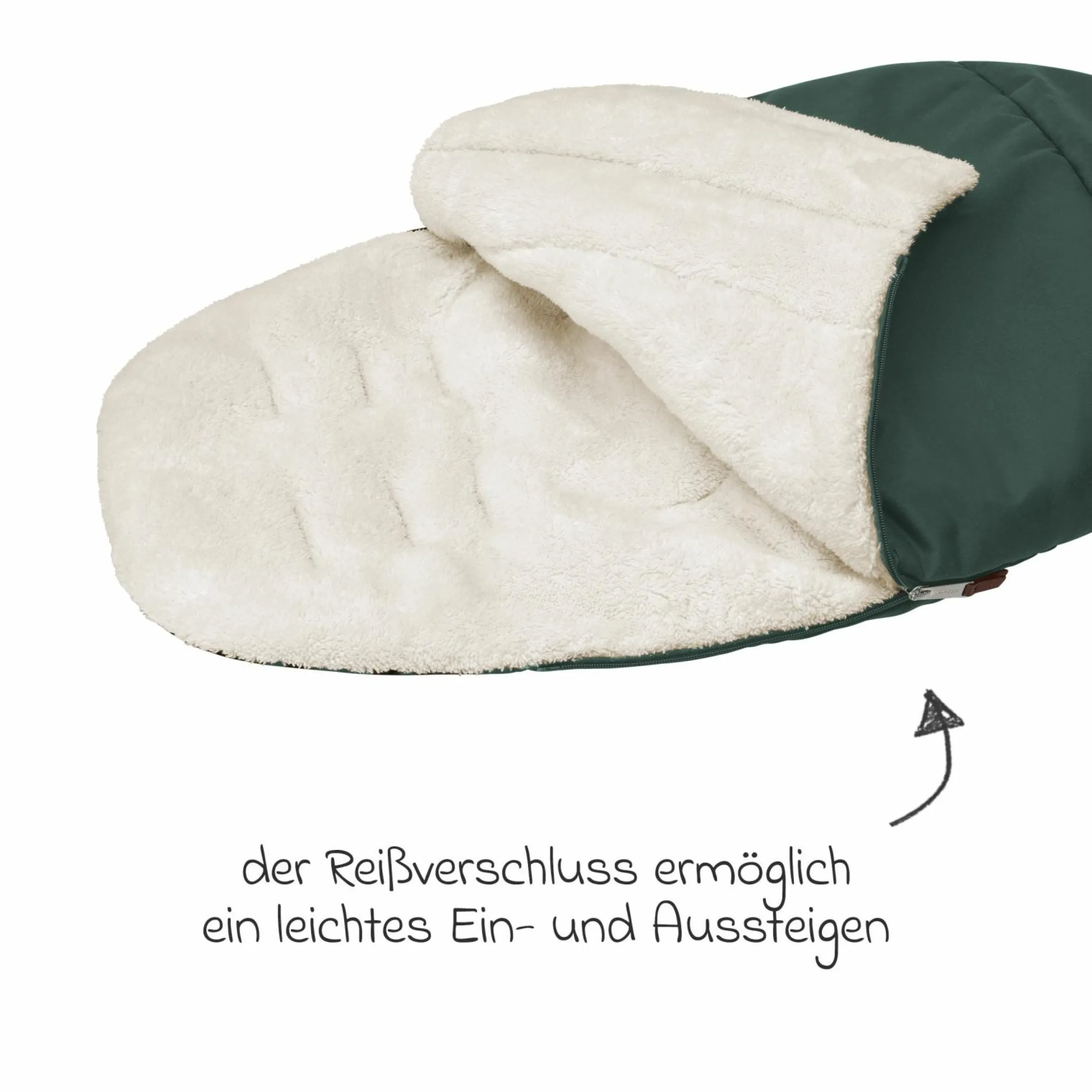 2in1 Fußsack für Kinderwagen & Buggys von Maxi-Cosi - Twillic Green