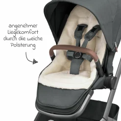2in1 Fußsack für Kinderwagen & Buggys von Maxi-Cosi - Twillic Graphite