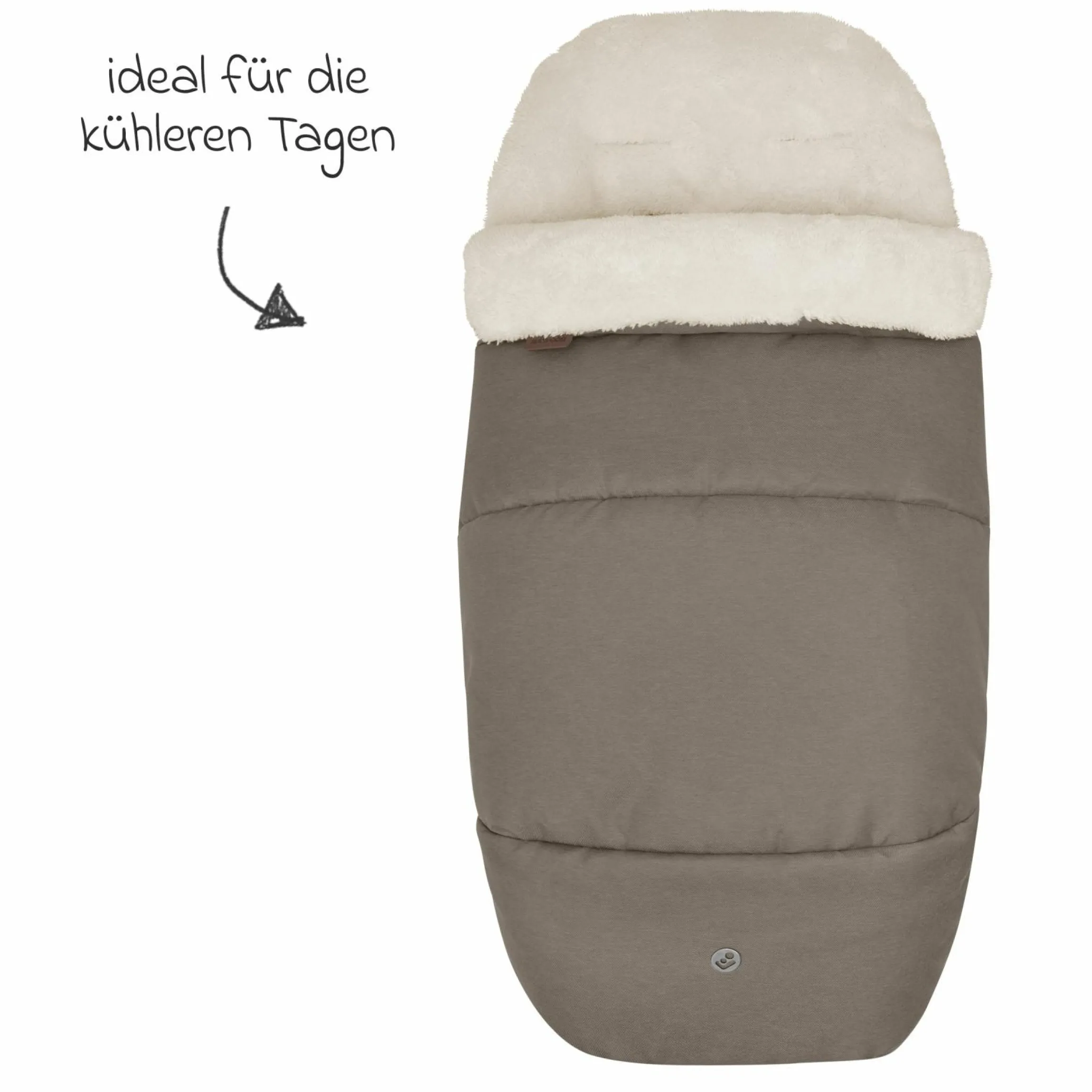 2in1 Fußsack für Kinderwagen & Buggys von Maxi-Cosi - Twillic Truffle2