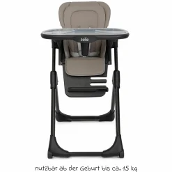 2in1 Hochstuhl Mimzy Recline Wippe und Hochstuhl in einem ab Geburt nutzbar mit Liegeposition - Hazelnut - Kollektion 2025