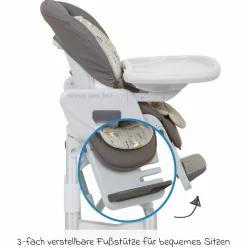 3in1 Hochstuhl Mimzy Spin 3in1 ab Geburt nutzbar mit 360° drehbarem Sitz, flache Liegeposition, Tablett und Snacktablett - Geometric Mountain - Kollektion 2025