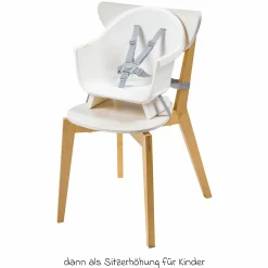 4-in-1 Hochstuhl Moa ab 6 Monate - 5 Jahre Hochstuhl, Sitzerhöhung, Tisch & Stuhl - Beyond White2 Eco - Kollektion 2025