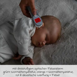 3in1 Infrarot-Fieberthermometer Colour EarTemp für Ohrmessung - Weiß Grau - Kollektion 2024