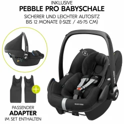 3in1 Kinderwagen-Set Move so Simply Trio Set inkl. Maxi-Cosi i-Size Pebble Pro - Beige Neon