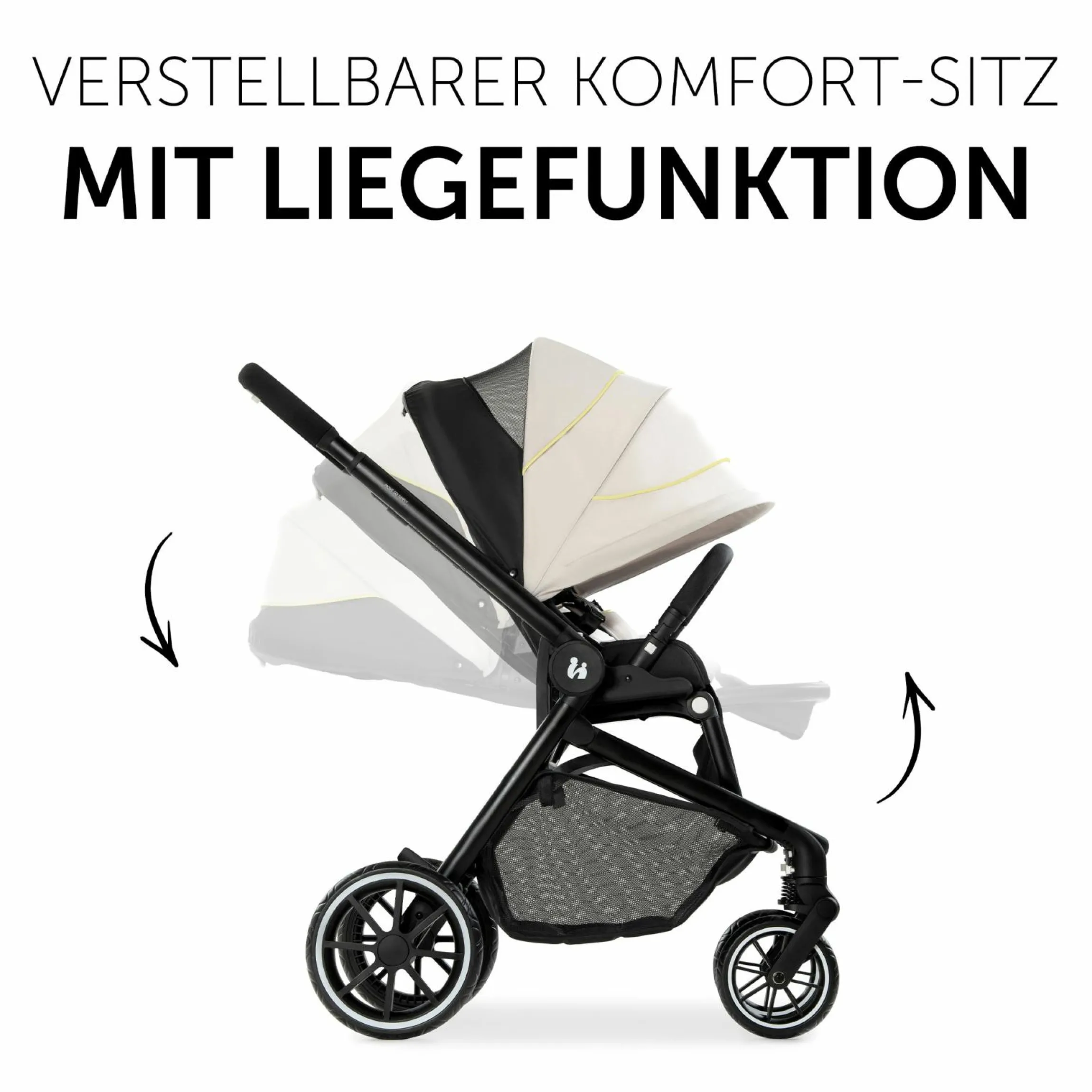 3in1 Kinderwagen-Set Move so Simply Trio Set inkl. Maxi-Cosi i-Size Pebble Pro - Beige Neon