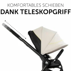 3in1 Kinderwagen-Set Move so Simply Trio Set inkl. i-Size Babyschale Drive N Care - Beige Neon