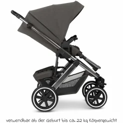 3in1 Kinderwagen-Set Salsa 5 Air - inkl. Babywanne, Autositz Pebble Pro, Sportsitz mit XXL Zubehörpaket - Almond