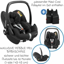 3in1 Kinderwagen-Set Salsa 4 Air - inkl. Babywanne, Autositz Pebble Pro, Sportsitz, Greifling, Buggybuch und XXL Zubehörpaket - Pure Edition - Berry