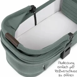 3in1 Kinderwagen-Set Salsa 4 Air - inkl. Babywanne, Autositz Pebble Pro, Sportsitz, Greifling, Buggybuch und XXL Zubehörpaket - Aloe