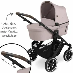 3in1 Kinderwagen-Set Salsa 4 Air - inkl. Babywanne, Autositz Tulip, Sportsitz und XXL Zubehörpaket - Pure Edition - Berry - Kollektion 2024